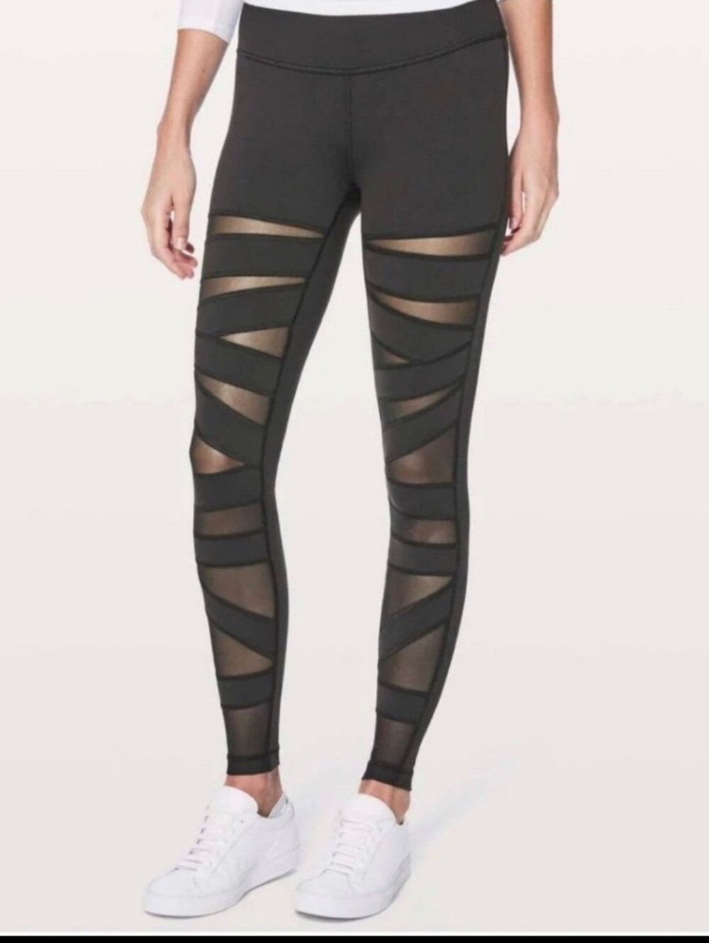 Lululemon Wunder Under Black High-Waist Seam Detail Leggings